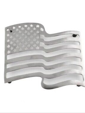 Thirstystone Aluminum Flag Trivet - Silver